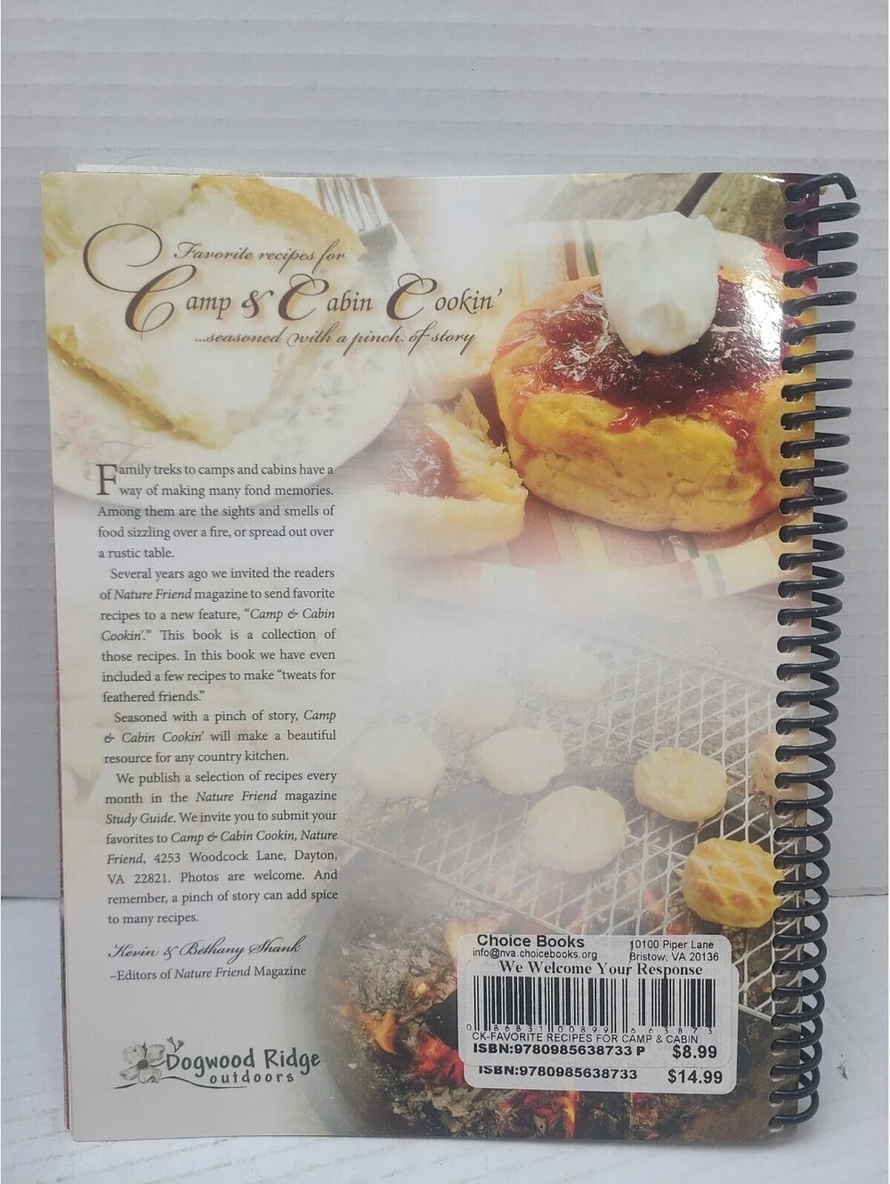 Camp & Cabin Cookin' Cookbook - Outdoor and Cabin Cooking Spiral Bound 2016